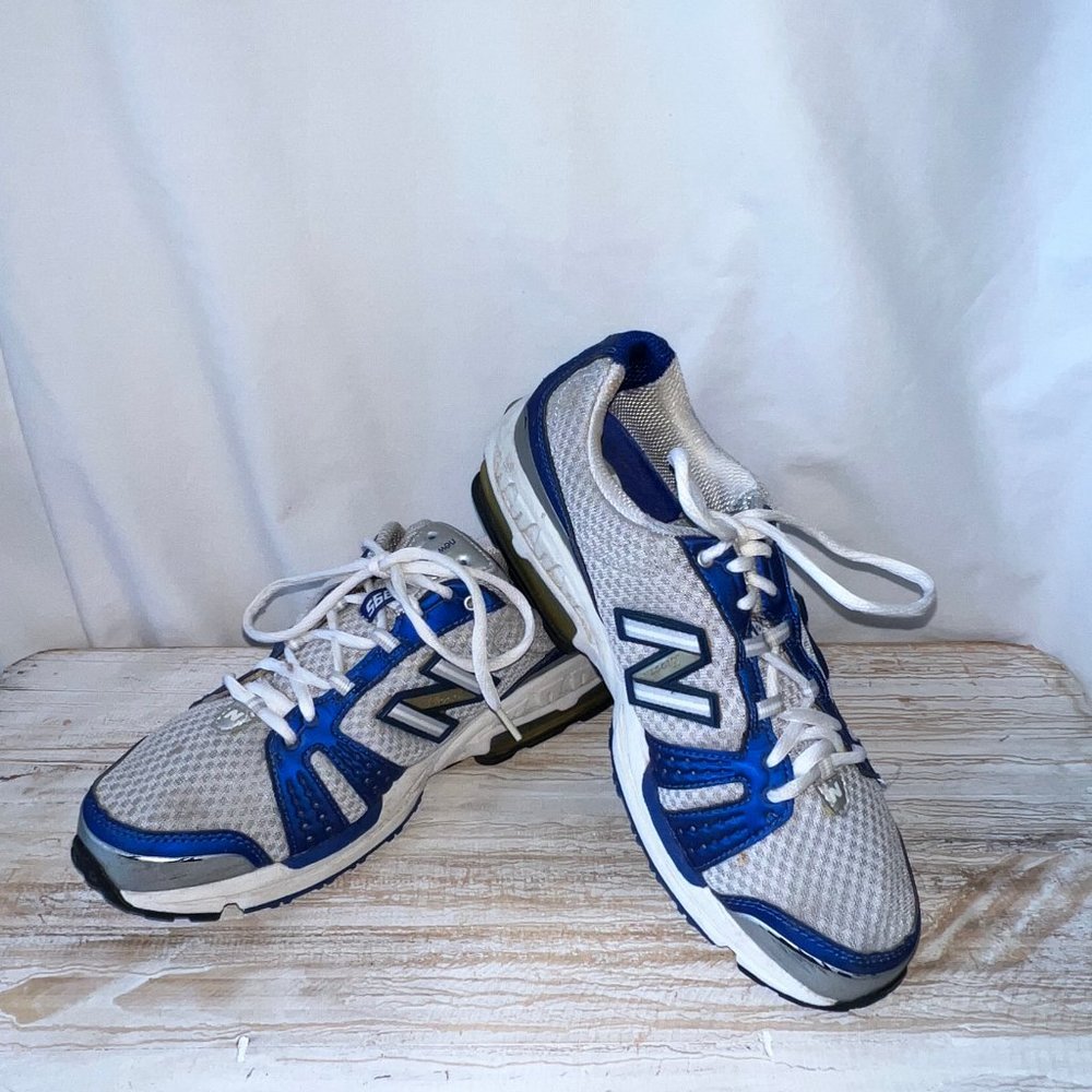 New Balance Sneakers, Silver and Blue, Size 9, In Like New Condition!